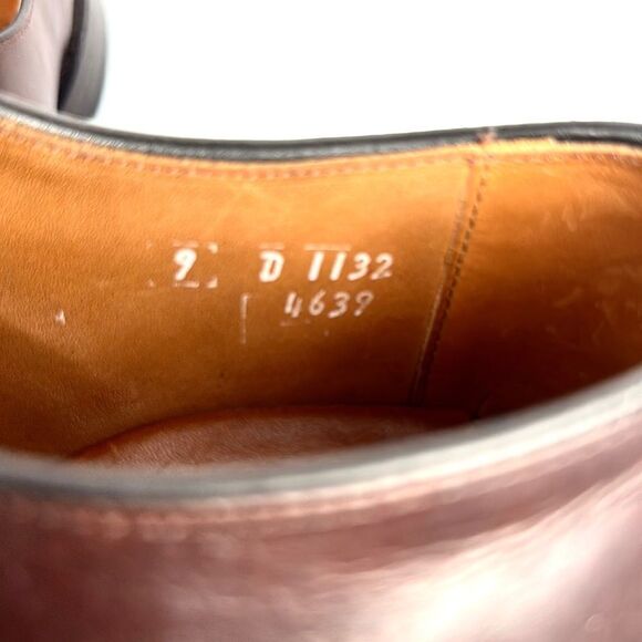 Allen Edmonds Buxton Brown Leather Dress Shoes Derby Style size 9 - Picture 13 of 13